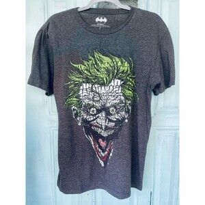 The Joker Laugh HaHaHa  Black T Shirt size Medium DC Comics Batman